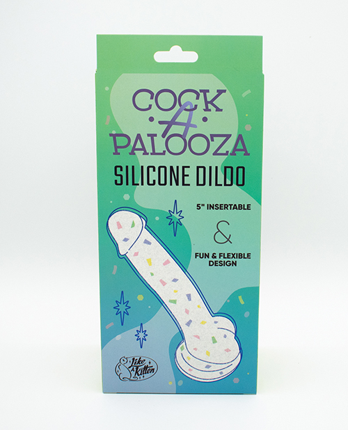 Buy Like A Kitten Natalie's Toy Box Cock-A-Palooza Confetti Silicone Suction Dildo