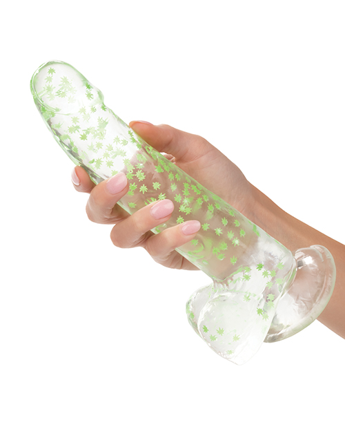 Buy Naughty Bits Naughty Bits I Leaf Dick Glow In The Dark Weed Leaf Dildo