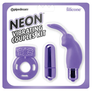 Shop Neon Luv Touch Vibrating Couples Kit - Purple online