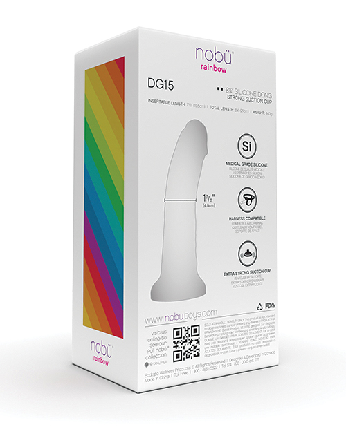 Shop Nobu Rainbow 8" Dildo w/Suction Cup - Cosmic