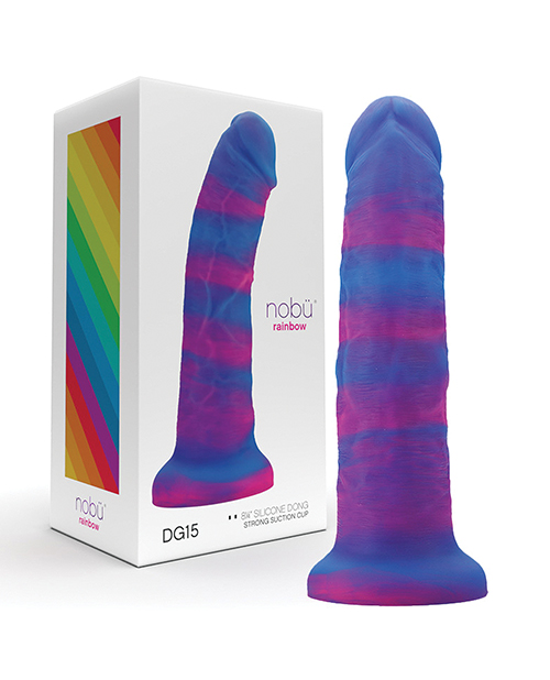 Shop Nobu Rainbow 8" Dildo w/Suction Cup - Cosmic online