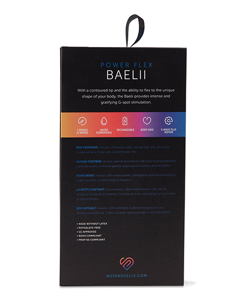 Buy Nu Sensuelle Baelii Flexible G Spot Vibe 20 Function - Magenta
