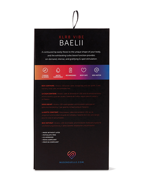 Buy Nu Sensuelle Baelii Flexible G Spot XLR8 Turbo Boost - Ultra Violet