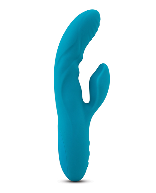 Nu Sensuelle Nubii Kiah Turbo Boost & Heating Dual Stim Rabbit - Blue for sale