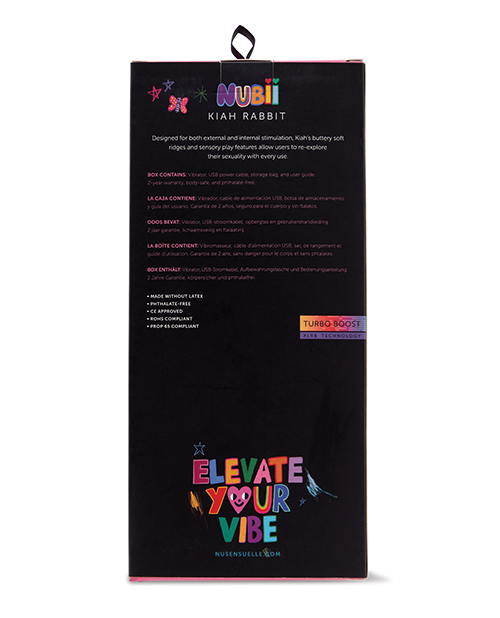 Order Nu Sensuelle Nubii Kiah Turbo Boost & Heating Dual Stim Rabbit - Pink online