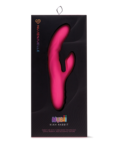 Shop Nu Sensuelle Nubii Kiah Turbo Boost & Heating Dual Stim Rabbit - Pink online