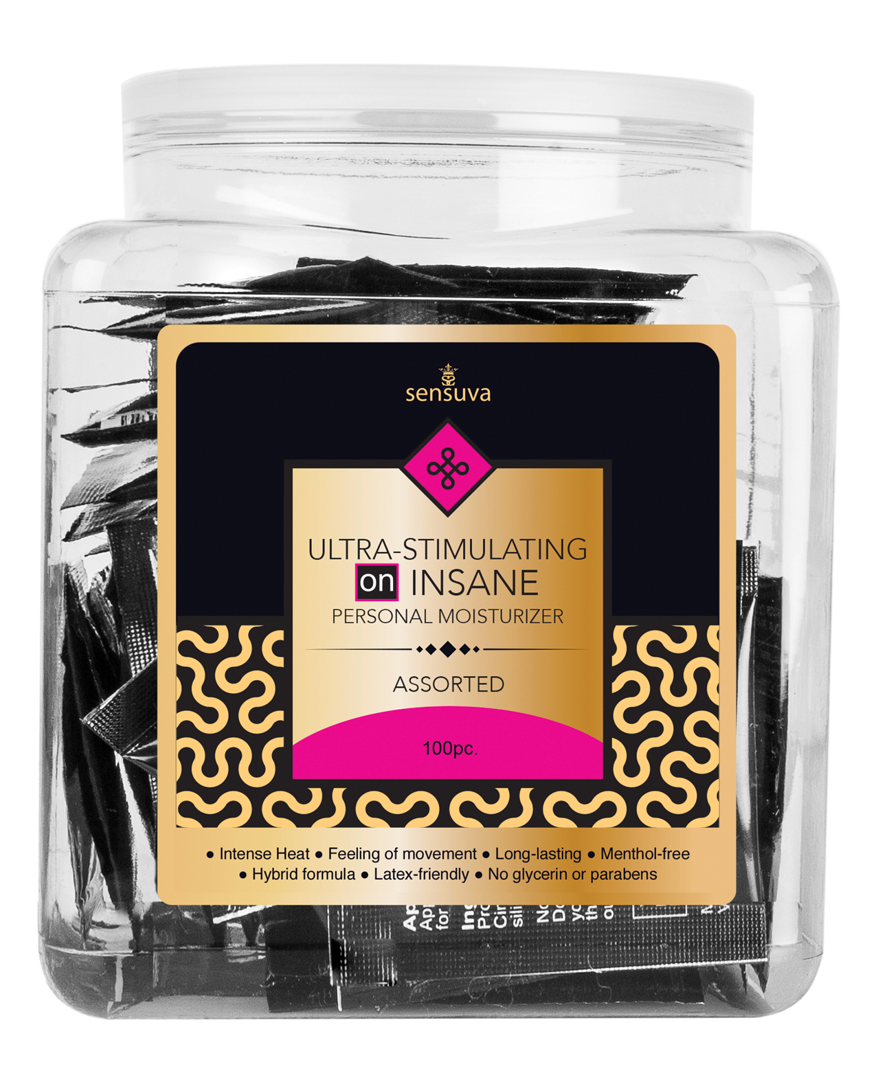 Shop ON Insane Ultra Stimulating Personal Moisturizer Tub - Asst. Single Use Packet Tub of 100 online