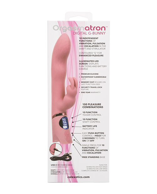 Buy Orgasmatron Digital G-Bunny Vibrator - Pink