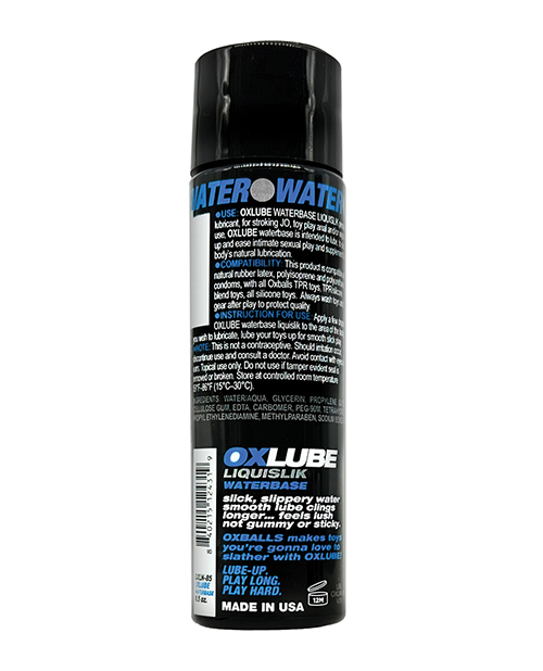 Order Ox Balls OXLube Liquislik Waterbase - 4.4 oz online
