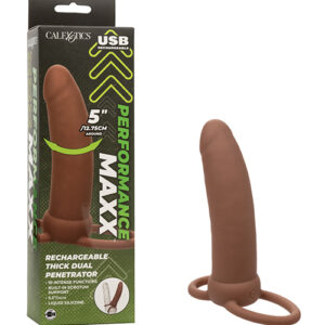 Shop Performance Maxx Rechargeable Thick Dual Penetrator - Brown online