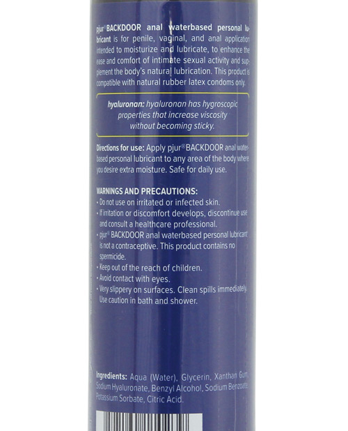 Order Pjur Back Door Anal Water Based Personal Lubricant - 100 ml Bottle online
