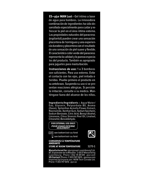 Order Pjur Man Lust - 15 ml Bottle online