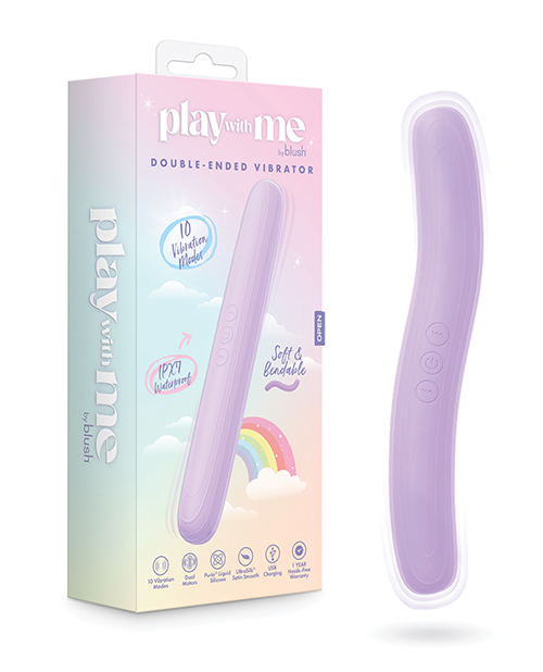 Shop Play With Me Double Ended Vibrator - Purple online