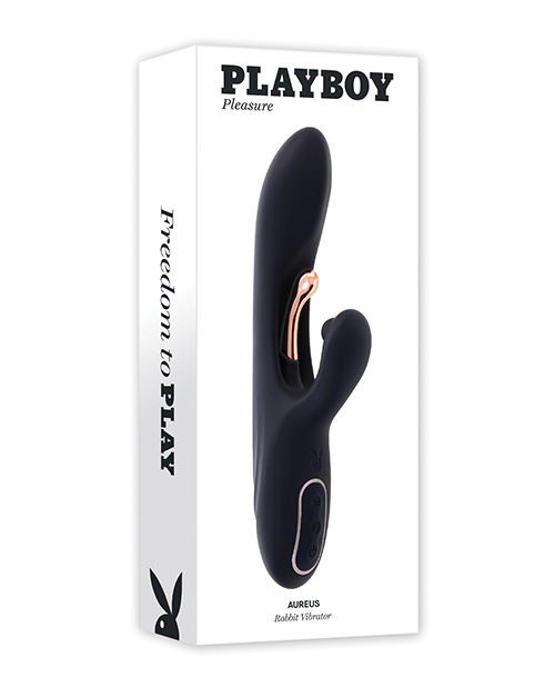 Shop Playboy Pleasure Aureus Dual G-Spot Vibrator - Black online