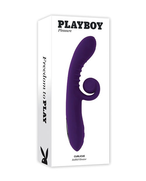 Shop Playboy Pleasure Curlicue Rabbit Vibrator - Acai online