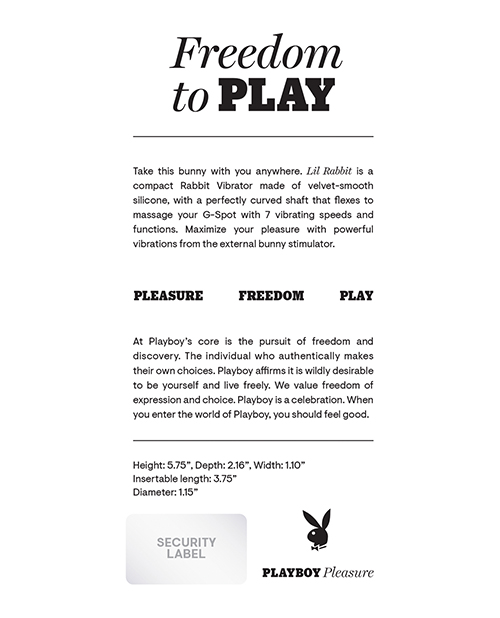 Order Playboy Pleasure Lil Rabbit Vibrator - Deep Teal online