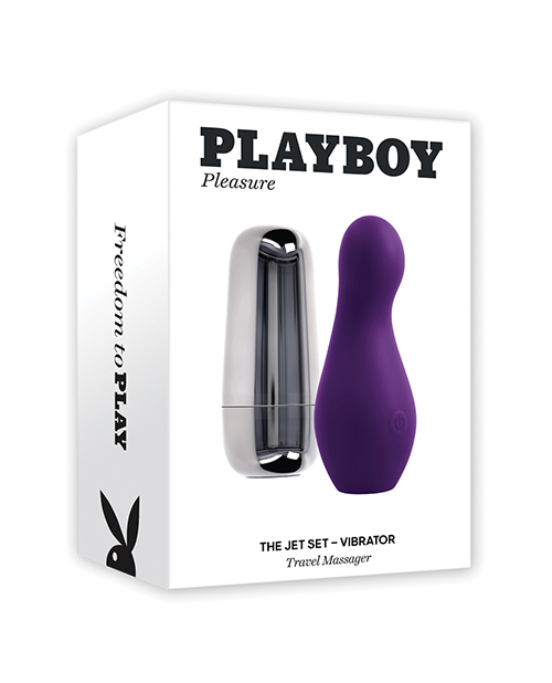 Shop Playboy Pleasure The Jet Set Vibrator - Acai/Silver online