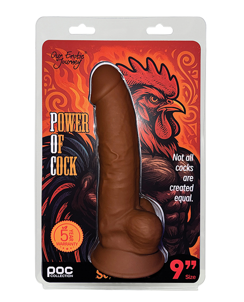 Shop Power of Cock 9" Dildo - Brown online