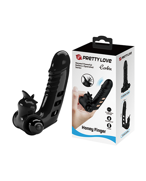 Shop Pretty Love Corbin Honey Finger Vibrator - Black online