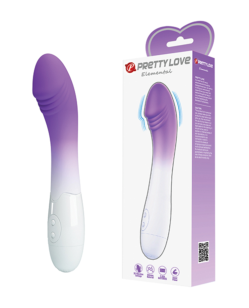 Shop Pretty Love Elemental G-Spot Realistic Vibrator - Purple Ombre online