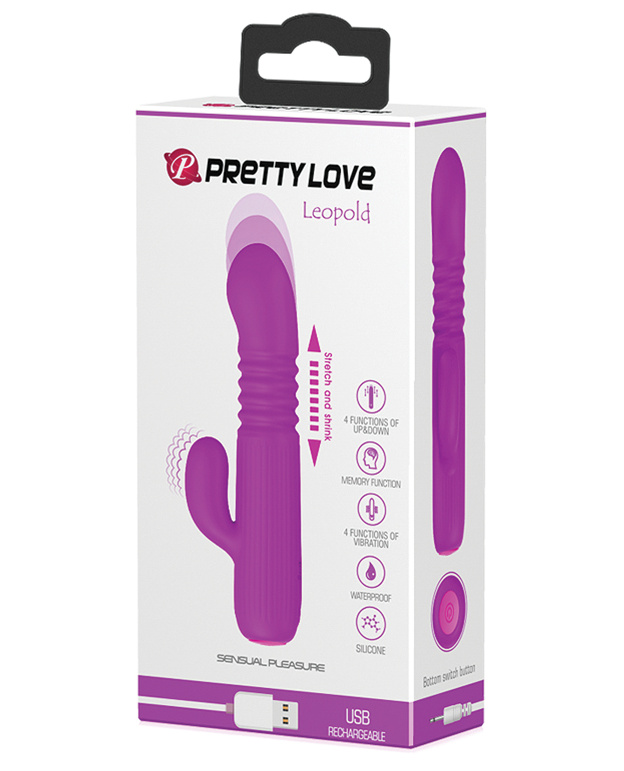 Shop Pretty Love Leopold Mini Thruster Vibe - Fuchsia online