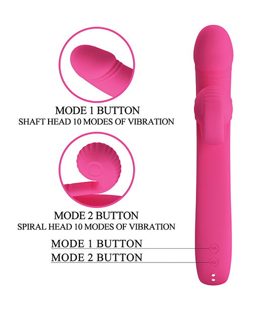 Shop Pretty Love Romance Beau Snail Rabbit - Hot Pink