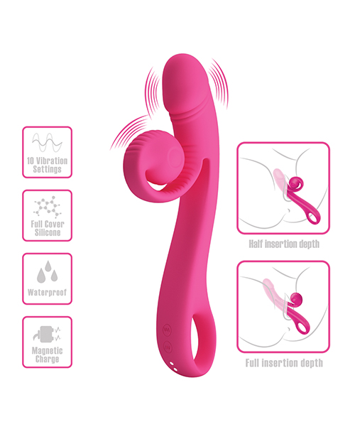Buy Pretty Love Romance Beau Snail Rabbit - Hot Pink