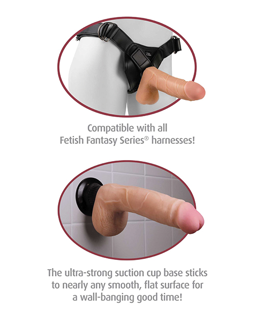 Shop Real Feel Deluxe No. 4 7.5" Vibe Waterproof - Flesh