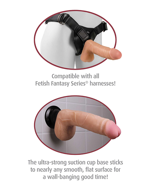 Shop Real Feel Deluxe No. 5 8" Vibe Waterproof - Flesh