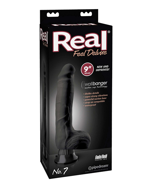 Shop Real Feel Deluxe No. 7 9" Vibe Waterproof - Black online