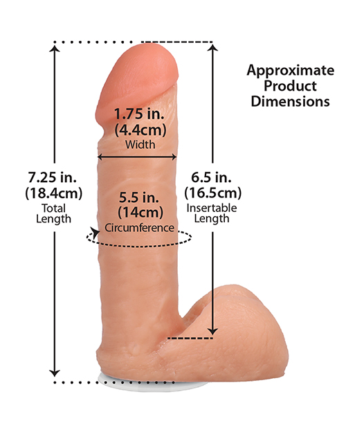 Shop Realistic 6" ULTRASKYN Cock w/Balls - White