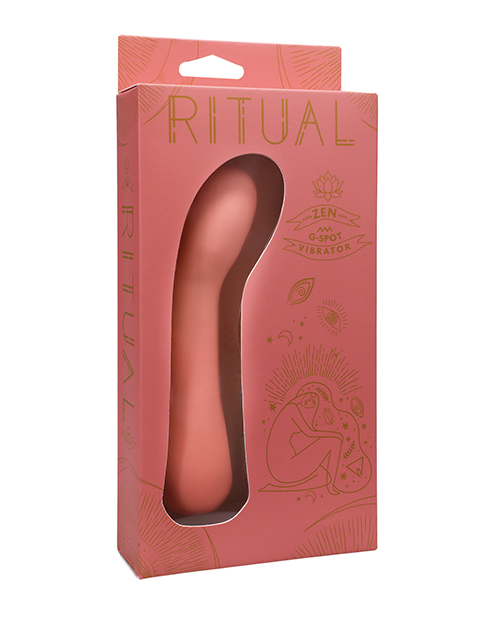Shop ritual zen rechargeable silicone g-spot vibe - coral online