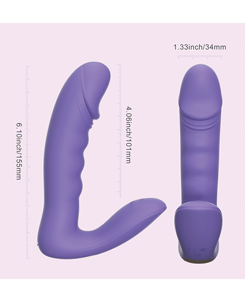 Order RORA App-Controlled Rotating G-Spot Vibrator & Clitoral Stimulator - Purple online