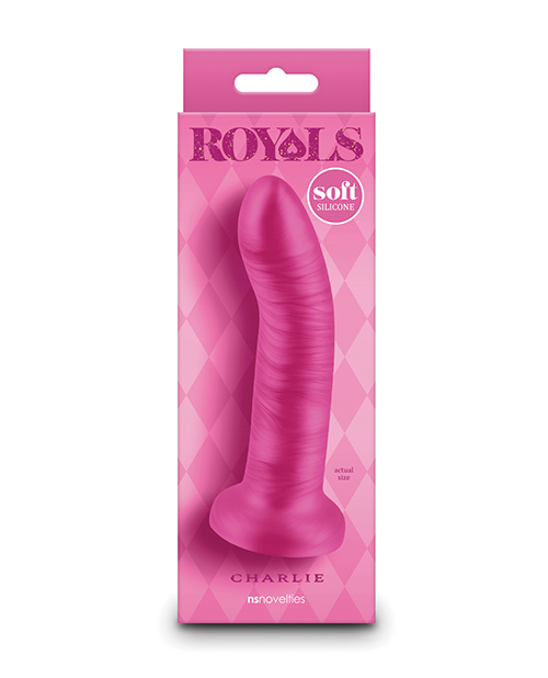 Shop Royals 5" Charlie Curved Dildo - Metallic Pink online