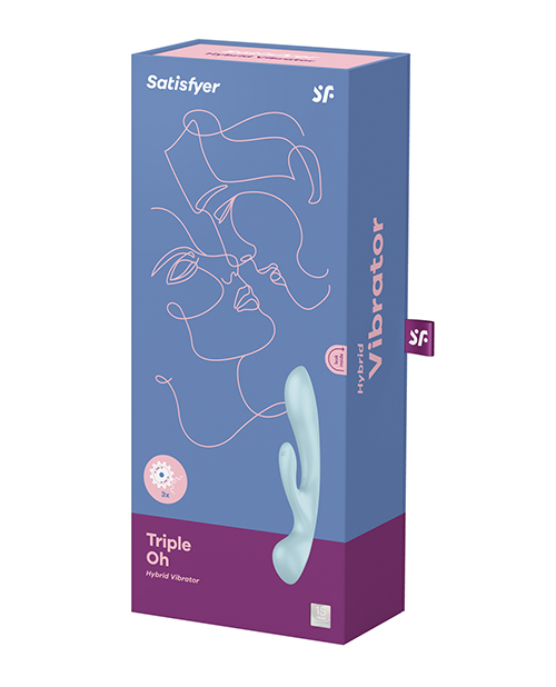 Shop Satisfyer Triple Oh - Light Blue