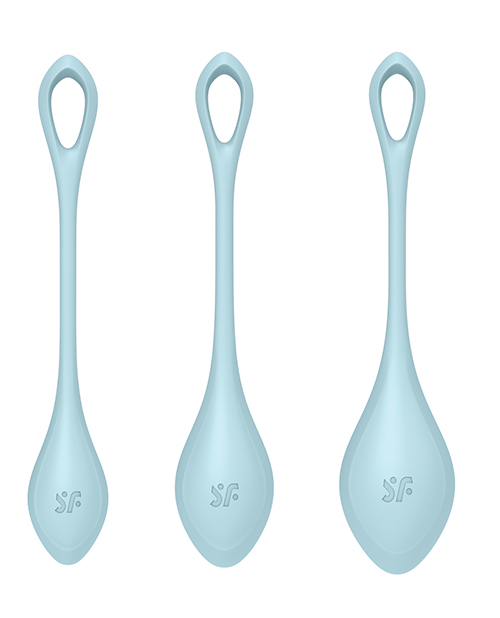 Buy Satisfyer Satisfyer Yoni Power 2 Balls Training Set - Light Blue