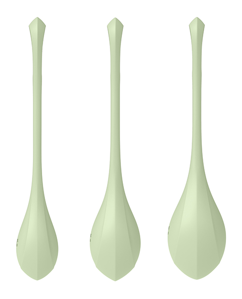 Order Satisfyer Yoni Power 2 Balls Training Set - Light Green online