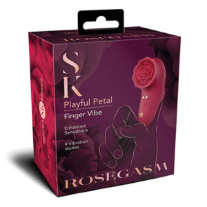 Shop Secret Kisses Rosegasm Playful Petal Finger Vibe - Red online