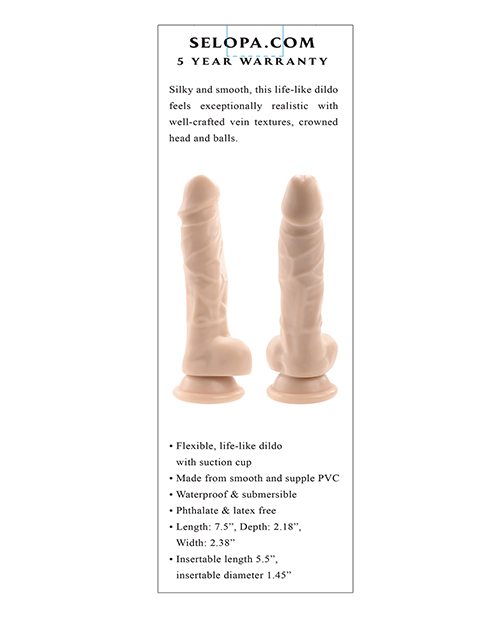 Shop Selopa 6" Lifelike Dildo - Light