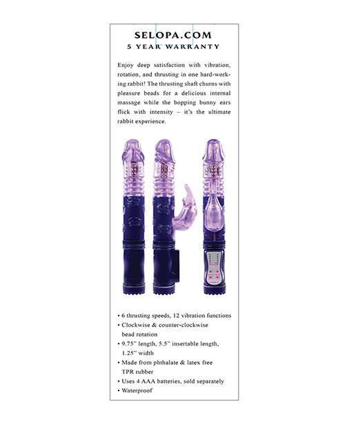 Shop Selopa Bunny Thruster - Purple