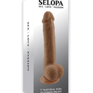Shop Selopa Natural Feel 7" Flexskin Dildo - Dark online
