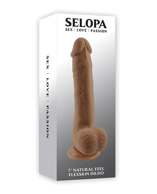 Shop Selopa Natural Feel 7" Flexskin Dildo - Dark online