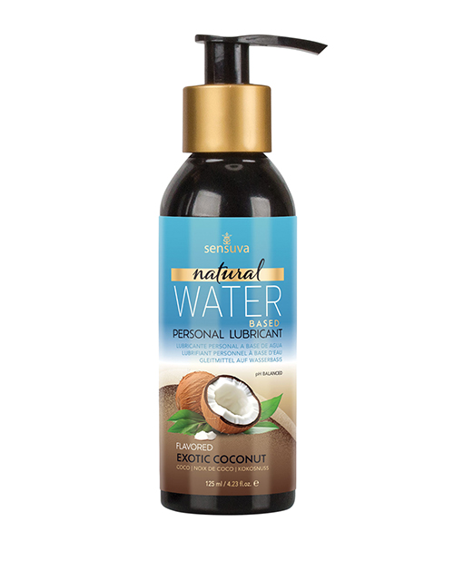 Shop Sensuva Natural Water Based Personal Lubricant - 4 oz Exotic Coconut online