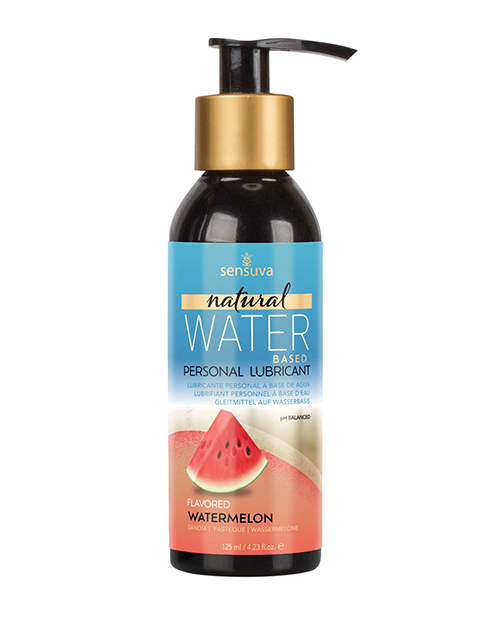 Shop sensuva natural water based personal lubricant - 4 oz watermelon online