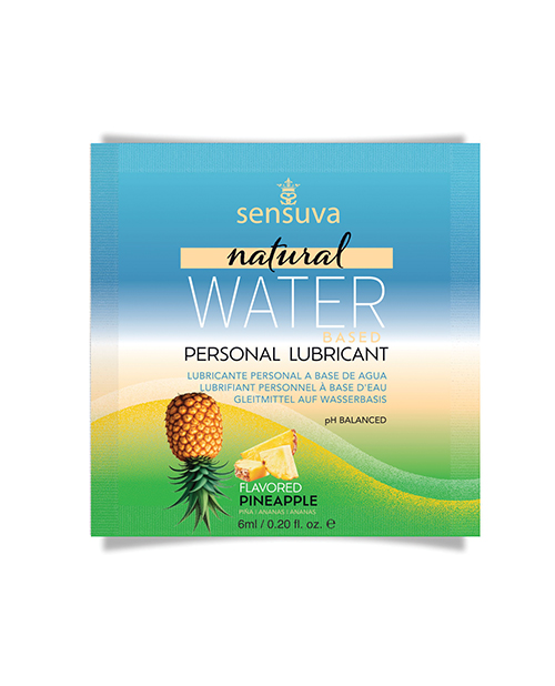 Shop Sensuva Natural Water Based Personal Lubricant Single Packet - Pineapple online