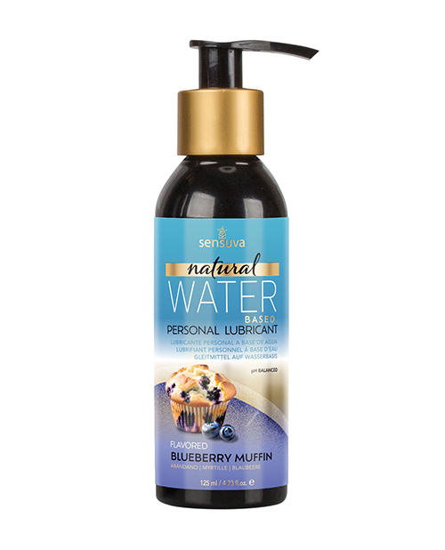 Shop sensuva natural water based personal moisturizer - 4. 23 oz blueberry muffin online