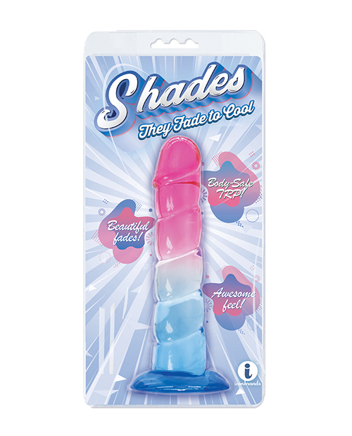 Shop Shades Jelly Swirl TPR Gradient Dong Small - Pink/Blue online