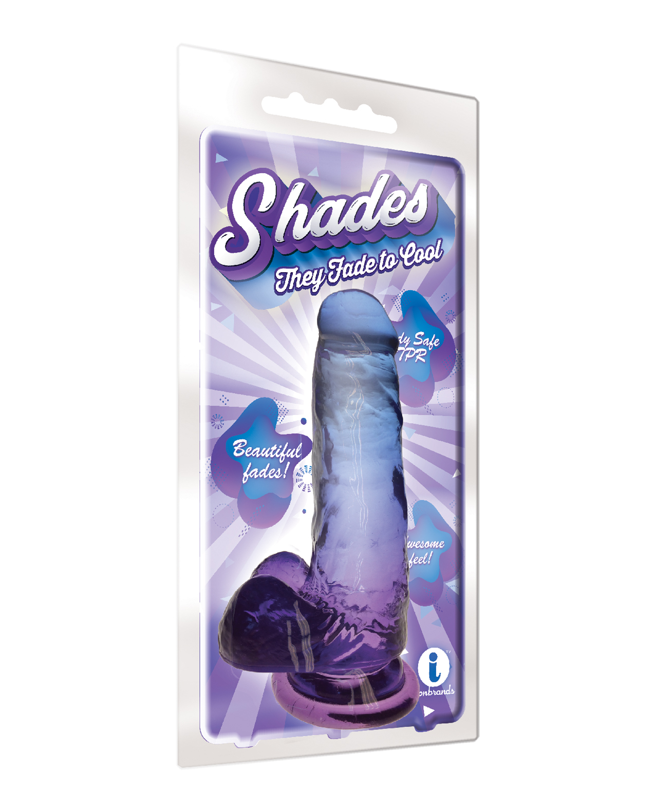 Shop Shades Jelly TPR Gradient Dong Medium - Blue/Violet online