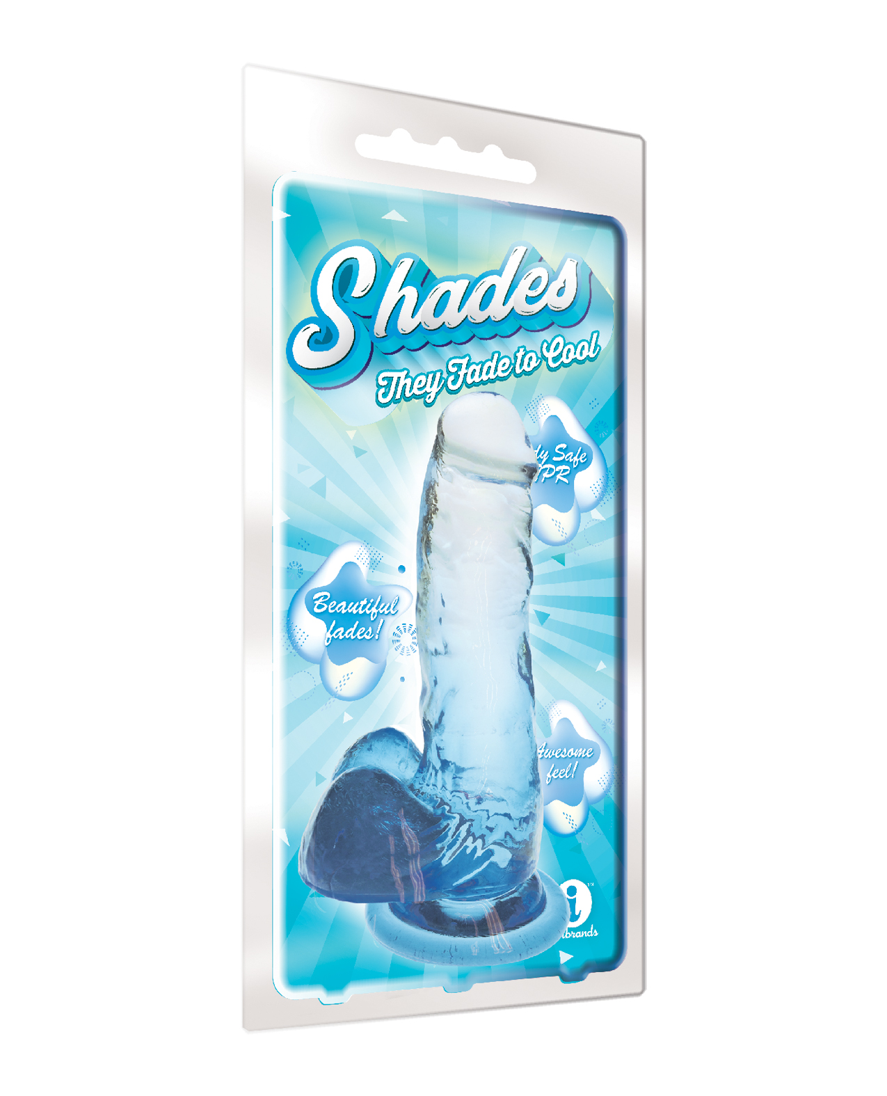 Shop Shades Jelly TPR Gradient Dong Medium - Blue online