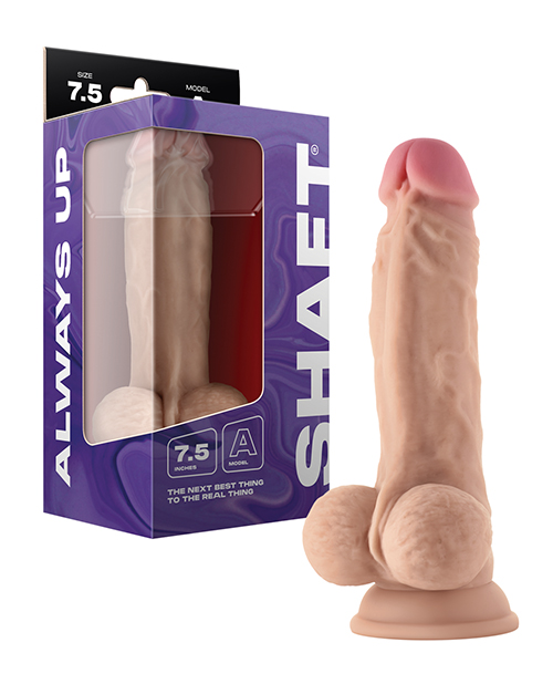 Shop Shaft Model A Flexskin Liquid Silicone 7.5" Dong w/Balls - Pine online